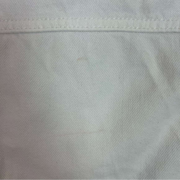 HIDDEN LOS ANGELES WHITE DENIM FRAY HEM JACKET SZ MEDIUM - Picture 7 of 9